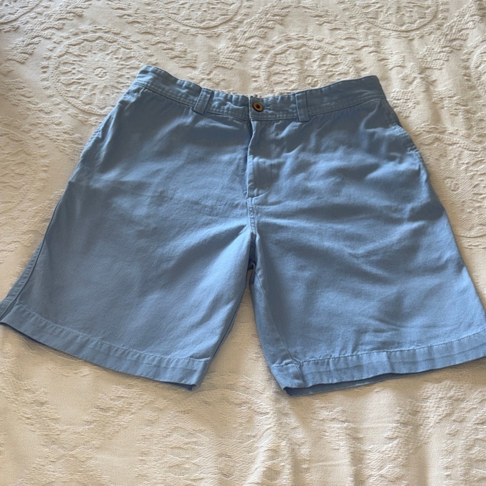 Caribbean Joe Men's 100% Cotton Blue Casual Shorts EUC 34